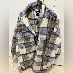 ZARA plaid shirt jacket